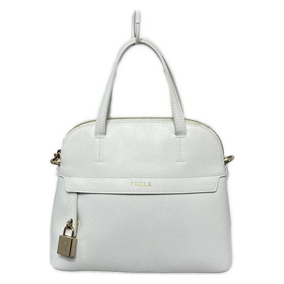 FURLA Handbags - Auth FURLA Piper - White Leather Handbag